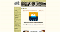Desktop Screenshot of bayviewhistoricalsociety.org